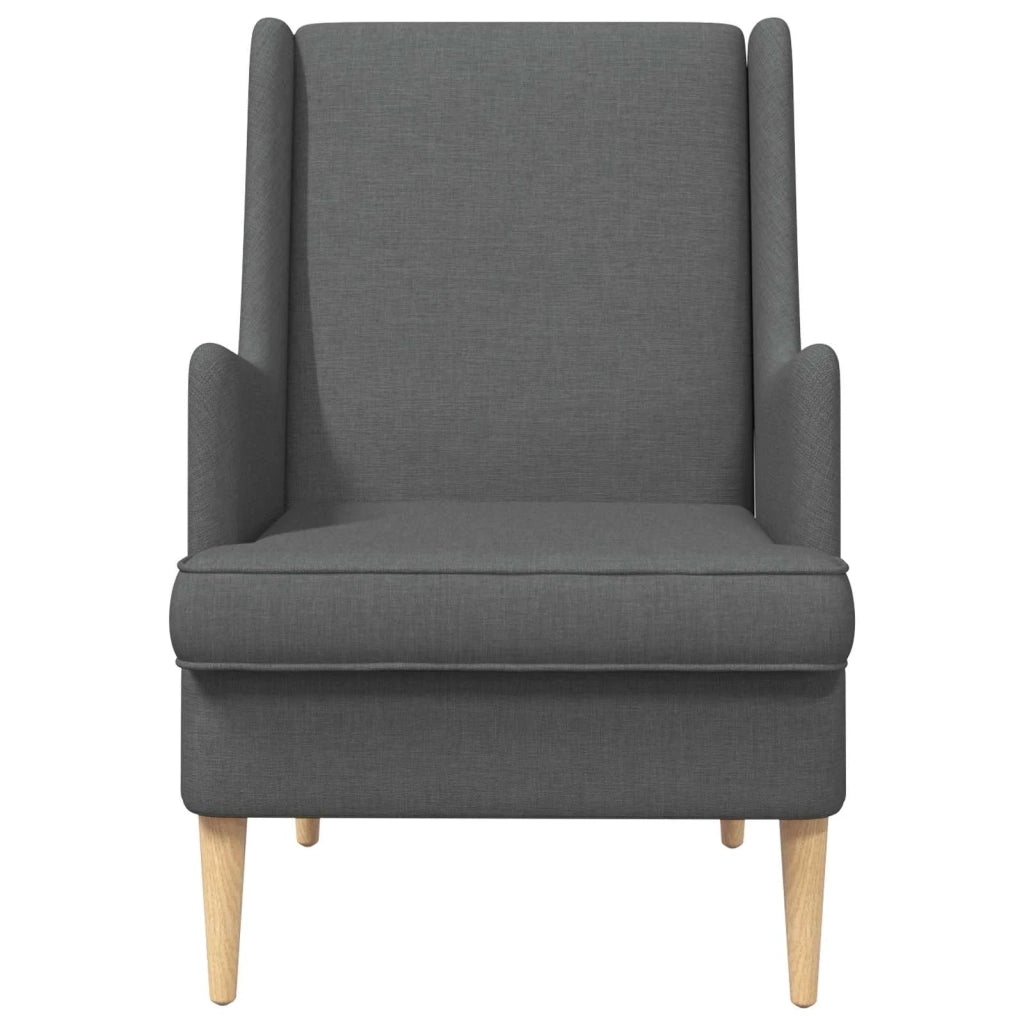 Poltrona-Divano Sedia-Poltroncina Grigio Scuro Tessuto 518720