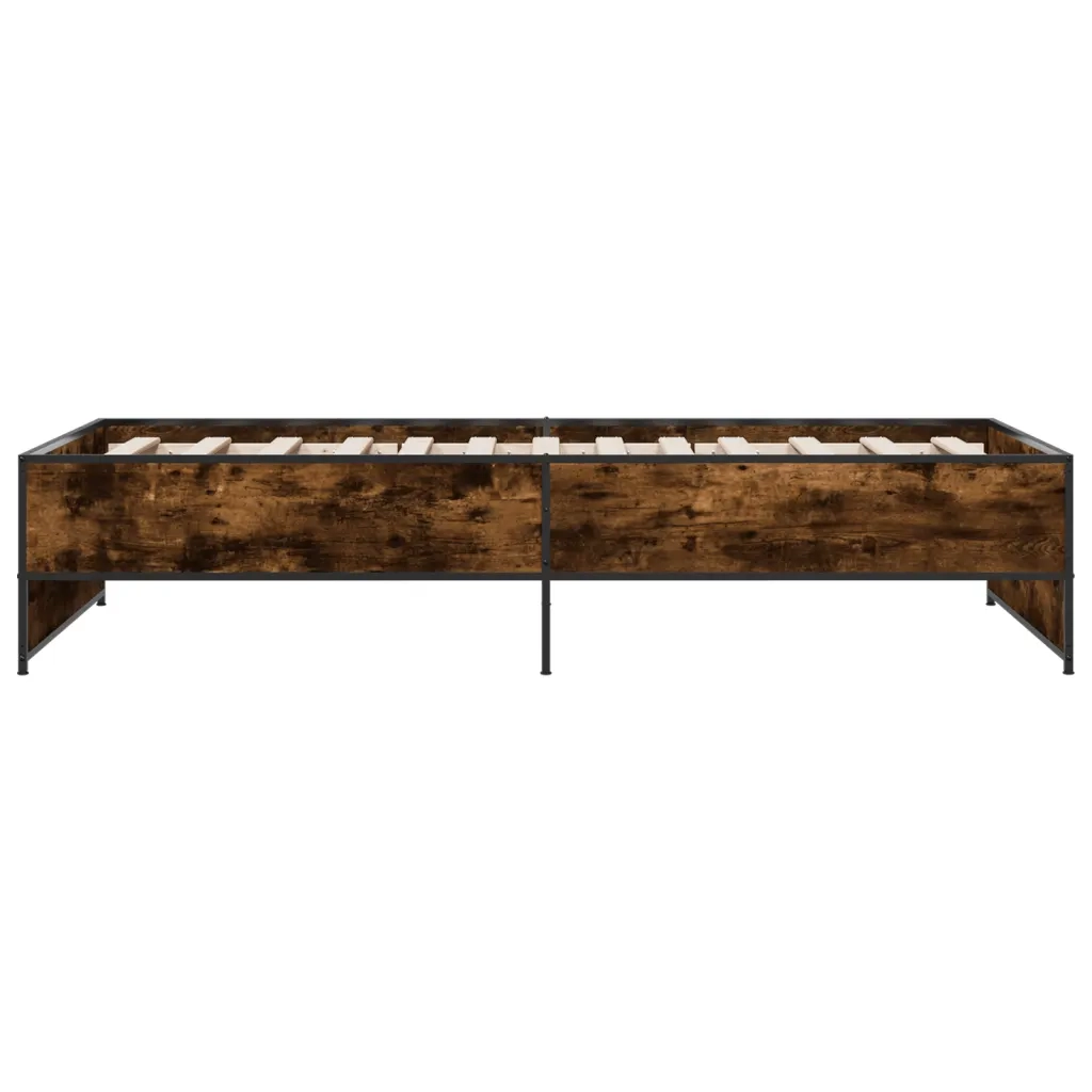 Giroletto Rovere Fumo 90x200 cm in Legno Multistrato e Metallo