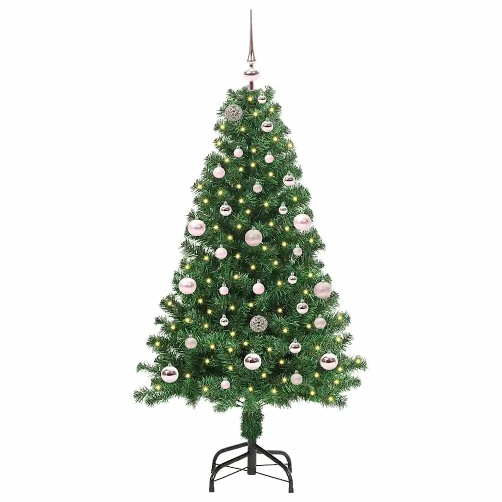 Albero di Natale | Decorazioni natalizie artificiale con 150 LED Verde 150 cm
