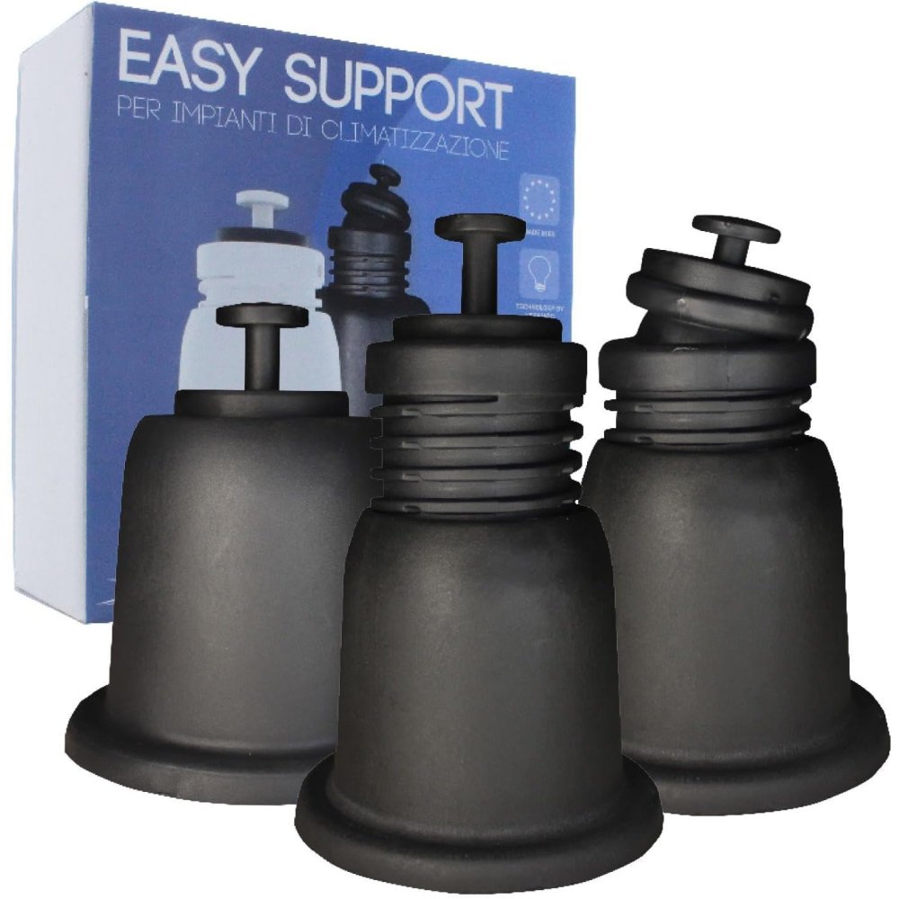 Kit con 4 supporto a pavimento f isso d.100 mm bianco vecamco 989