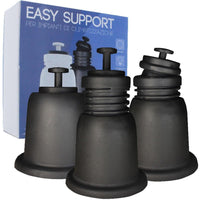 Kit con 4 supporto a pavimento f isso d.100 mm bianco vecamco 989