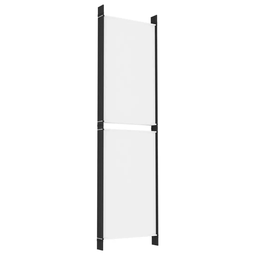 Divisorio a 6 Pannelli Bianco 300 x 180 cm Tessuto 350222