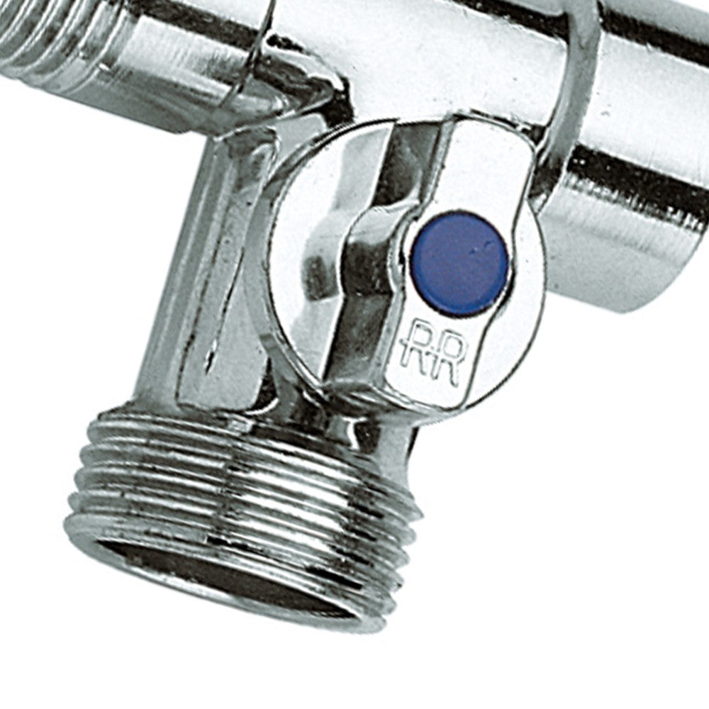 Rubinetto a sfera a tre vie sottolavabo per attacco lavatrice