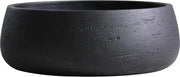 Pianta grande in ceramica - vaso di fiori in ceramica grigio scuro - adatto per interni ed esterni - ceramica - poco profondo