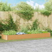 Letto rialzato da giardino 390 x 100 x 36 cm Acciaio zincato 42017361