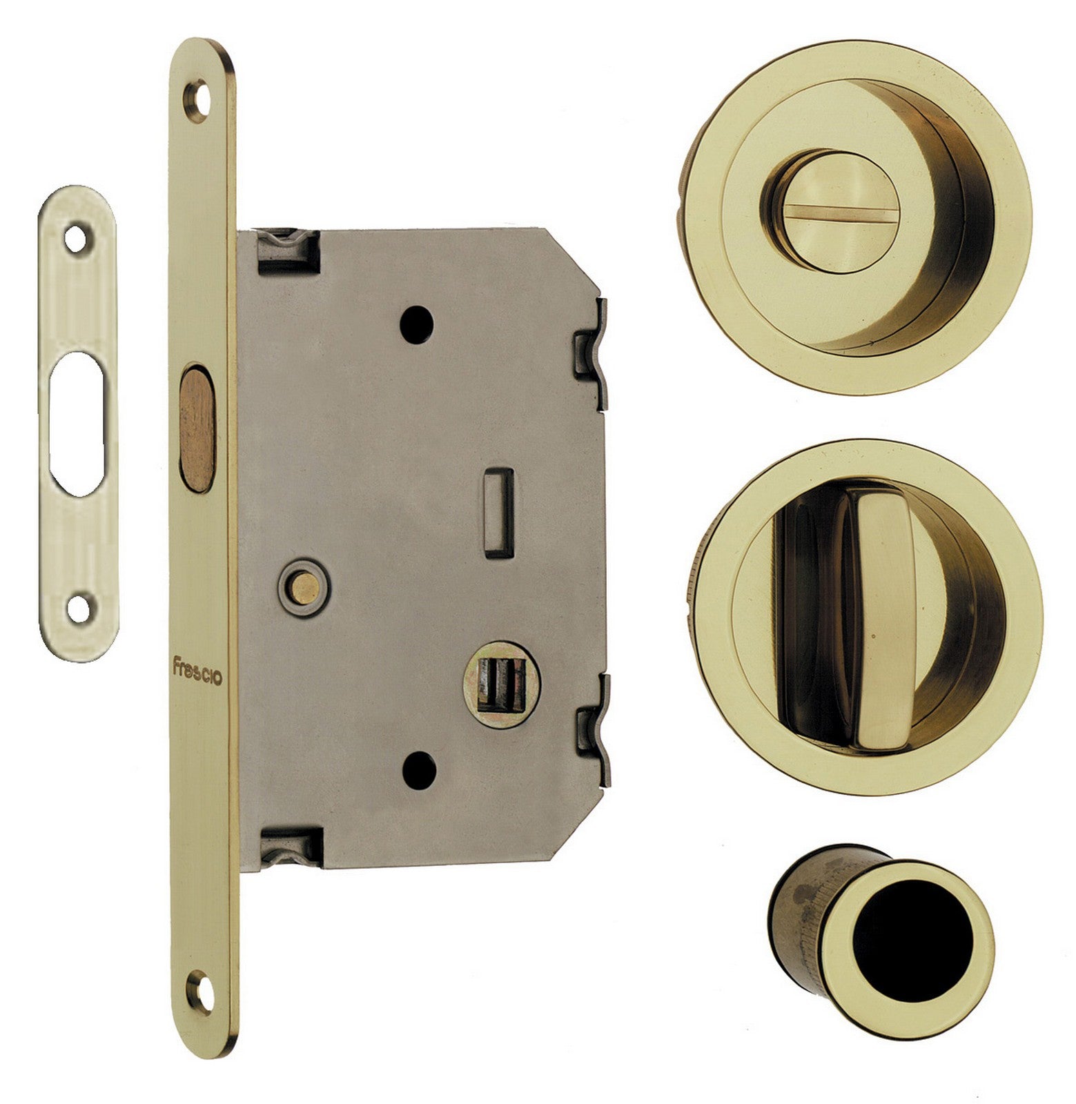 kit x porte scorevoli con notolino scomparsa tot. oro-lucido cod:ferx.24548