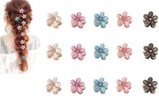 Clips per capelli 15 pezzi - Spille per capelli a forma di fiore - Materiale plastico/acrilico - Denti antiscivolo - Progetto duraturo