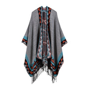 Sciarpe da donna all'ingrosso, scialli grandi in jacquard con nappe semplici
