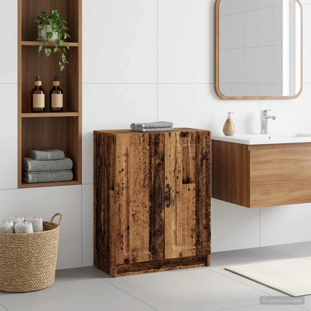 Mobiletto da Bagno UTRECHT Legno antico 59,5 x 31 x 77 cm 897723