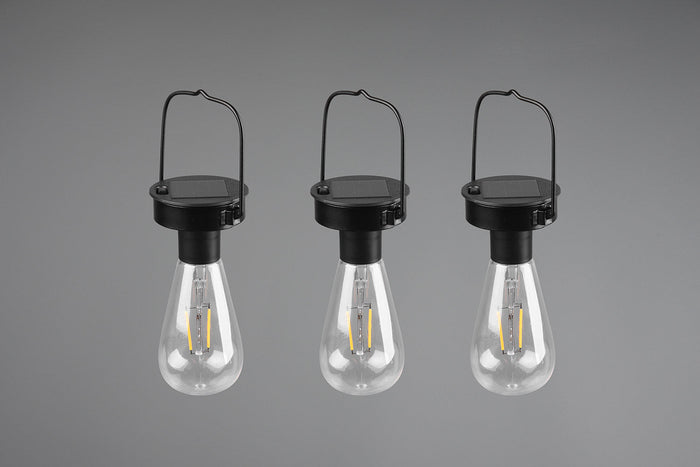 da Esterno a LED SMD in Acciaio Inossidabile Nero Opaco