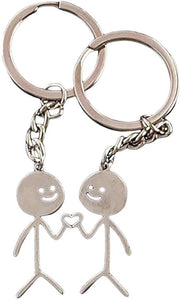 Maniglia per chiavi con design unico - Materiale in acciaio inossidabile - Resistente alle abrasioni - Lingua dei segni unica - Regalo comodo - Lunga durata - Maniglia per chiavi con anello.