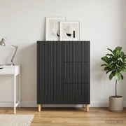 Credenza Nero 66 x 34,5 x 90 cm Legno ingegnerizzato 894626