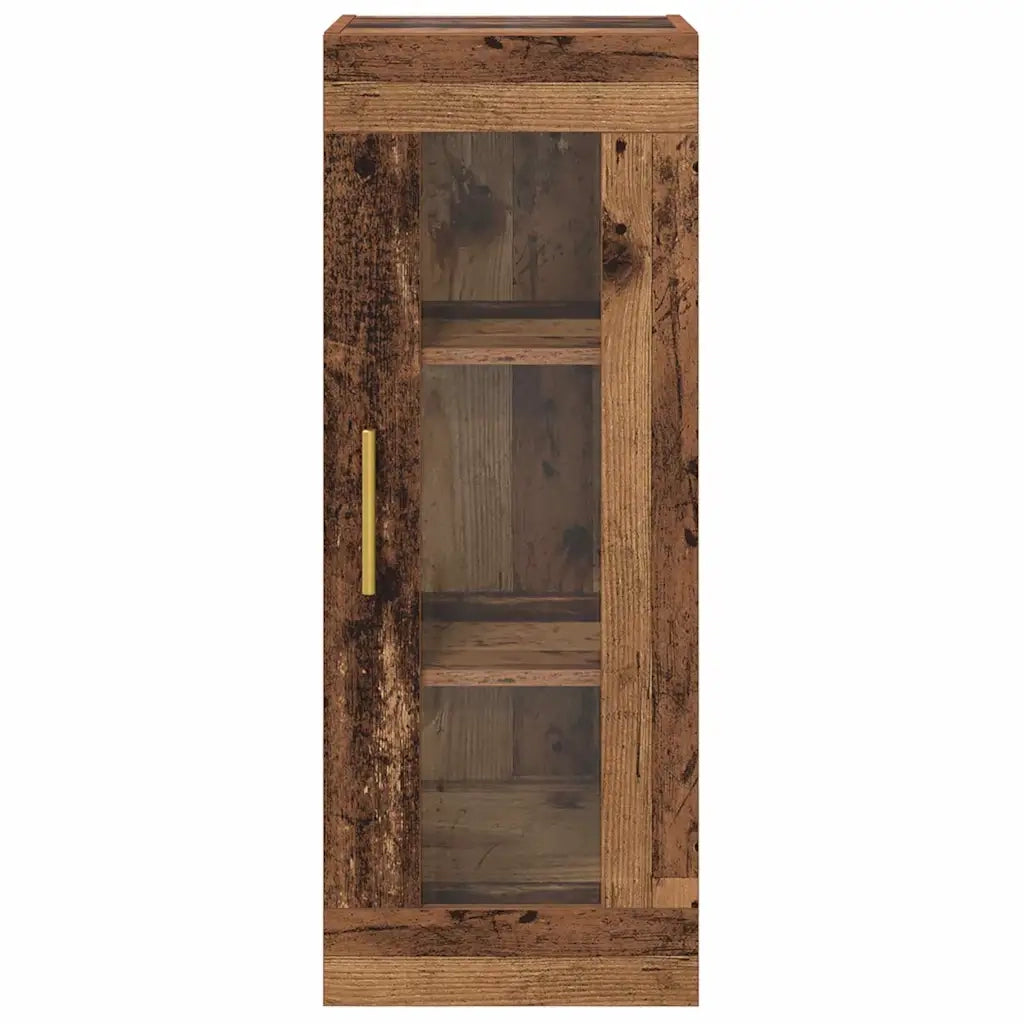 Pensile | Mobile a Parete Legno vecchio 34,5 x 34 x 90 cm