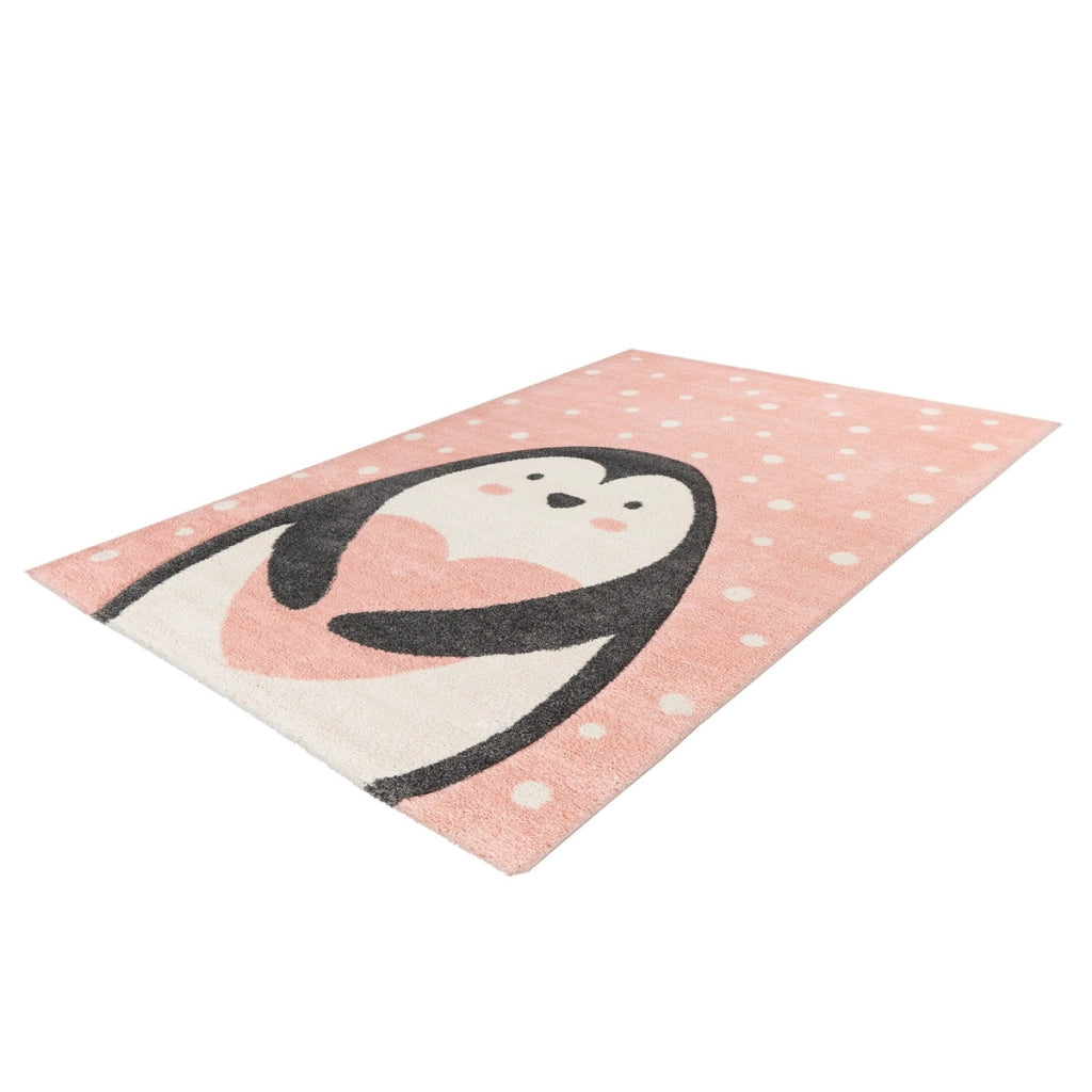 Tappeto per bambini Amigo Pinguino Rosa 120x170 cm