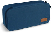 Etui per ragazzi con cerniera e organizzatore per grandi baggy per ragazze e ragazzi adulti in blu scuro