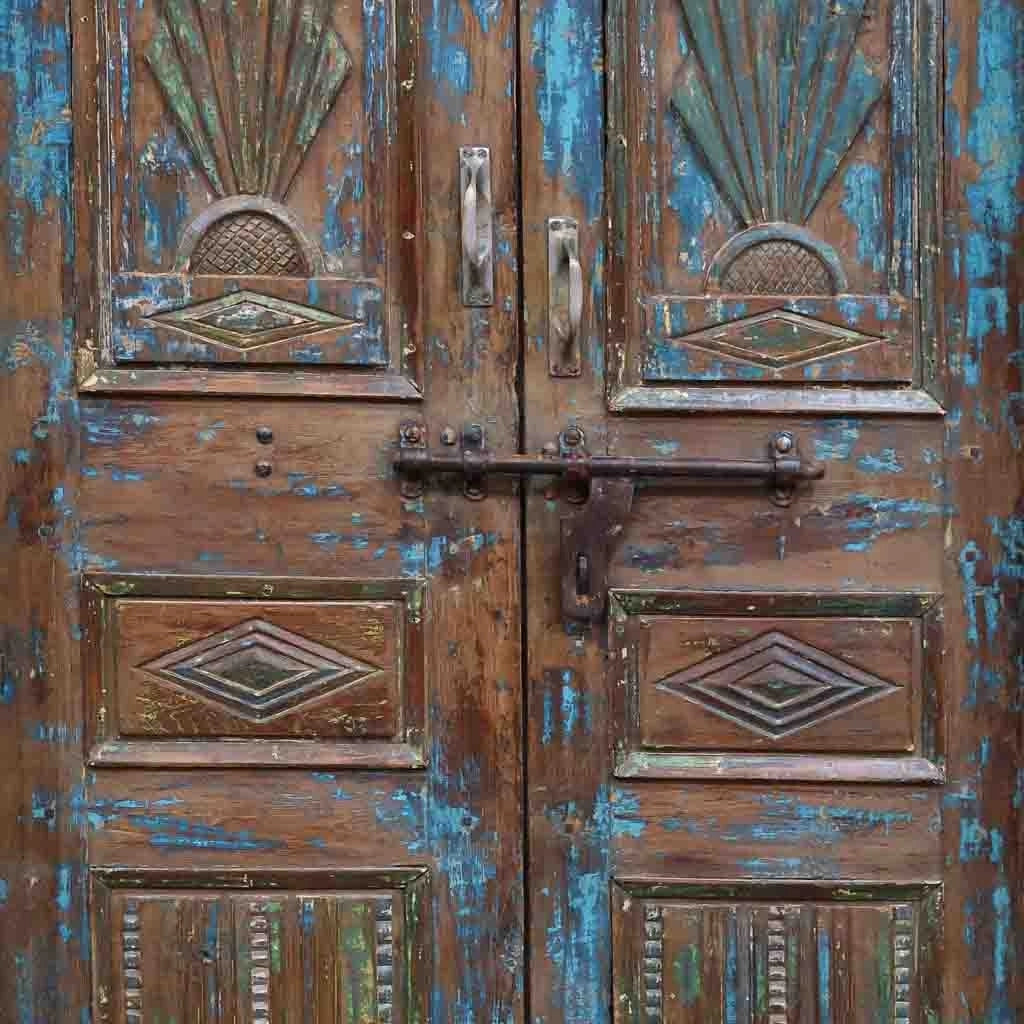 Porta in legno marrone 160x20x224h cm
