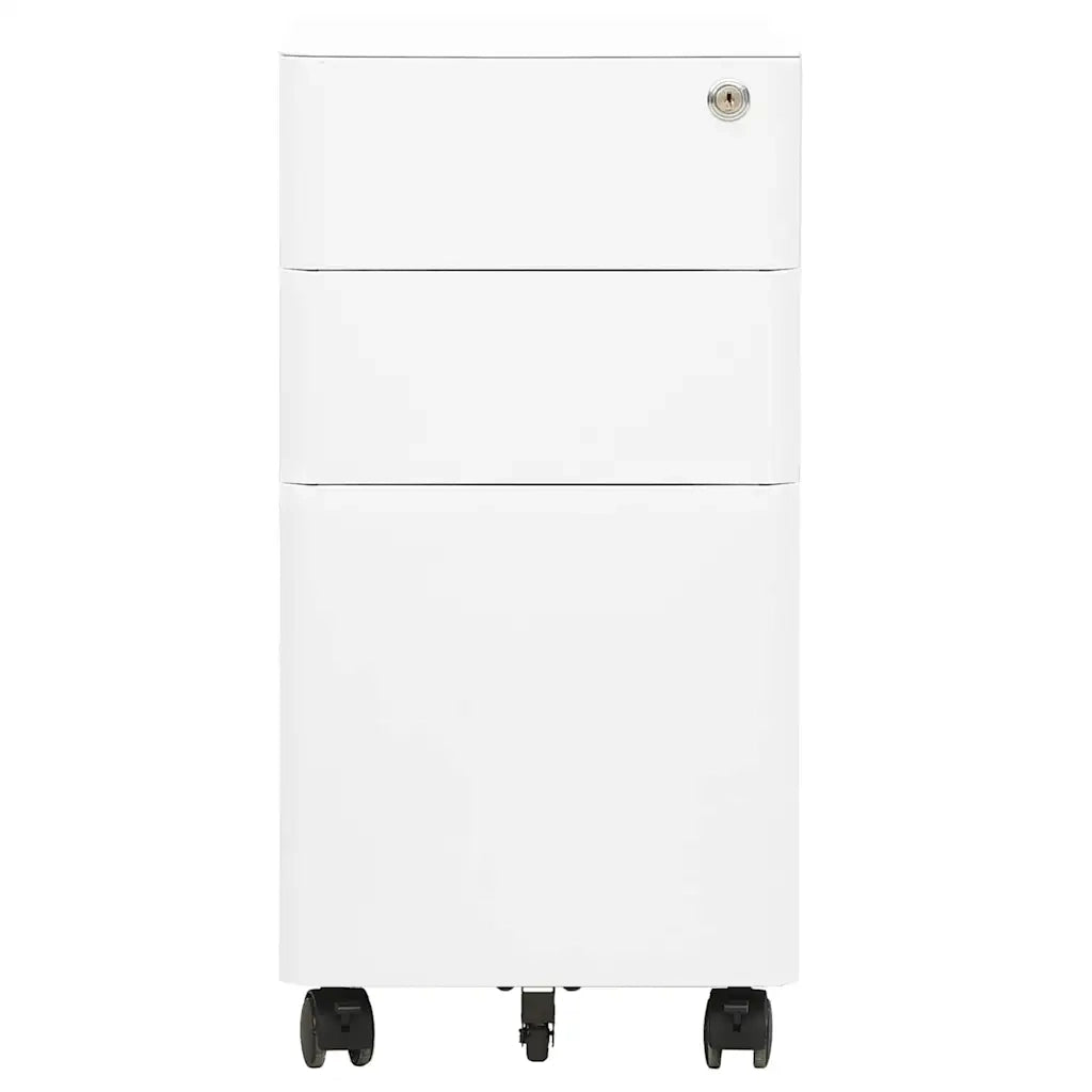 Schedario Mobile Bianco 30x45x59 cm in Acciaio CFW1345486