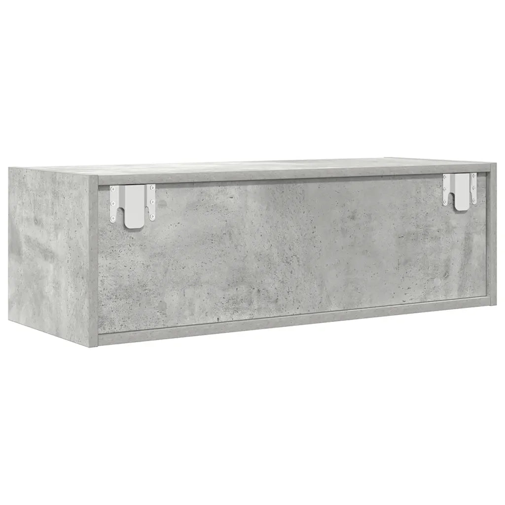 Mobile per TV Grigio Cemento 80x31x25,5 cm Legno Multistrato