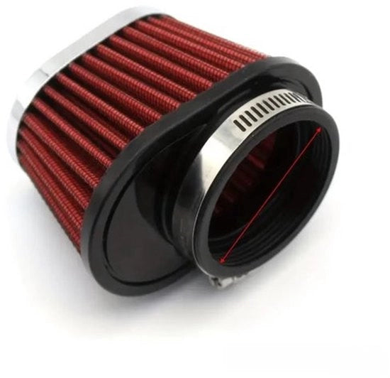 Modificatore di Intake Roteo 55MM Filtro d'Aria per Motocicletta Filtraggio dell'Escarico del Capocanna del Capocanna