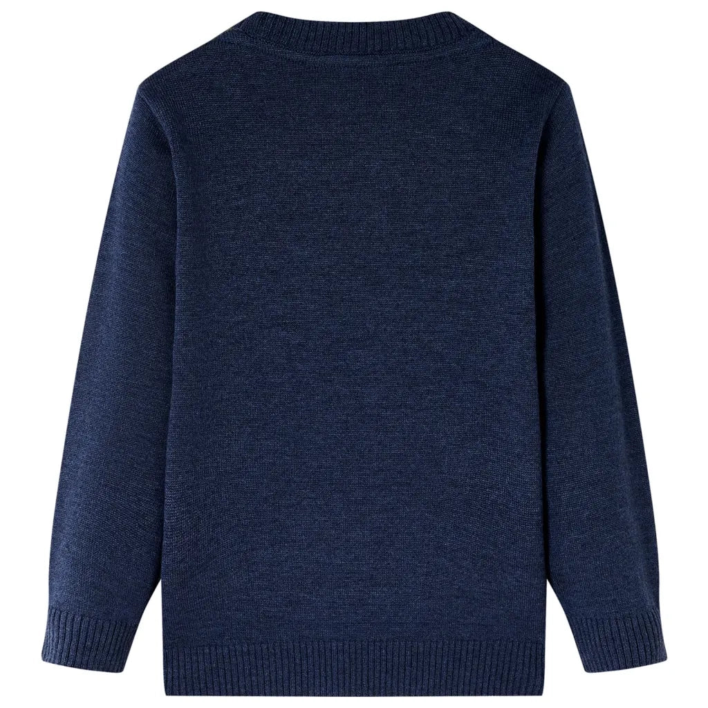 Maglione per Bambini Lavorato a Maglia Blu Marino 92 14499