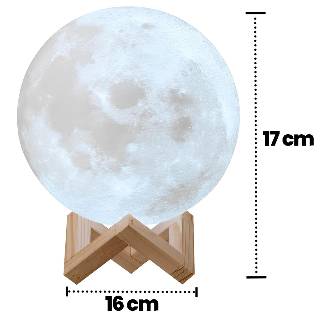 Luce notturna per bambini modello Viaggio sulla Luna Bianco / Blu TechKidz