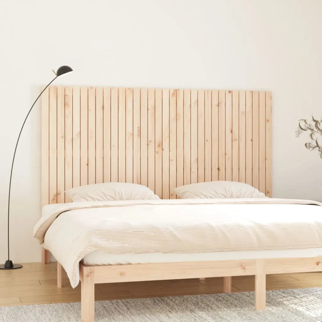 Testiera | Testata da Parete 204x3x110 cm in Legno Massello di Pino