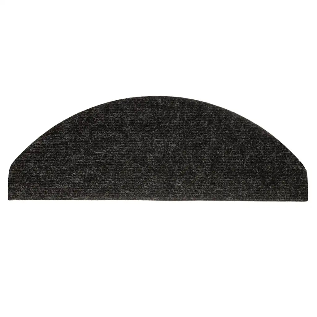 Tappeti Adesivi per Scale 15 pz 56x17x3 cm Nero 136390