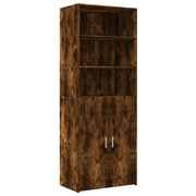 Credenza | Madia | Buffet da pranzo | Armadio da pranzo Rovere Fumo 70x42,5x185 cm in Legno Multistrato