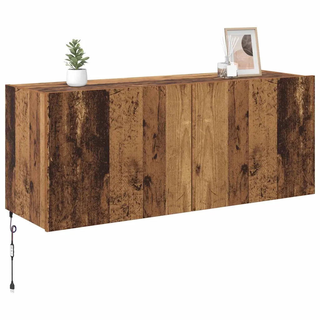 Mobile TV da parete-Mobile TV a Muro-Credenza TV Legno vecchio 100 x 35 x 41 cm