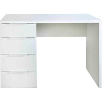 SCRIVANIA MONETA 110X60XH74CM 4 CASSETTI BIANCA