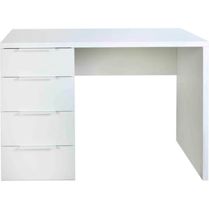 SCRIVANIA MONETA 110X60XH74CM 4 CASSETTI BIANCA