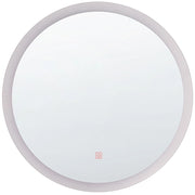 Specchio da parete a LED sospeso da 58 cm Rotondo moderno e contemporaneo per il trucco da toeletta da bagno glamour
