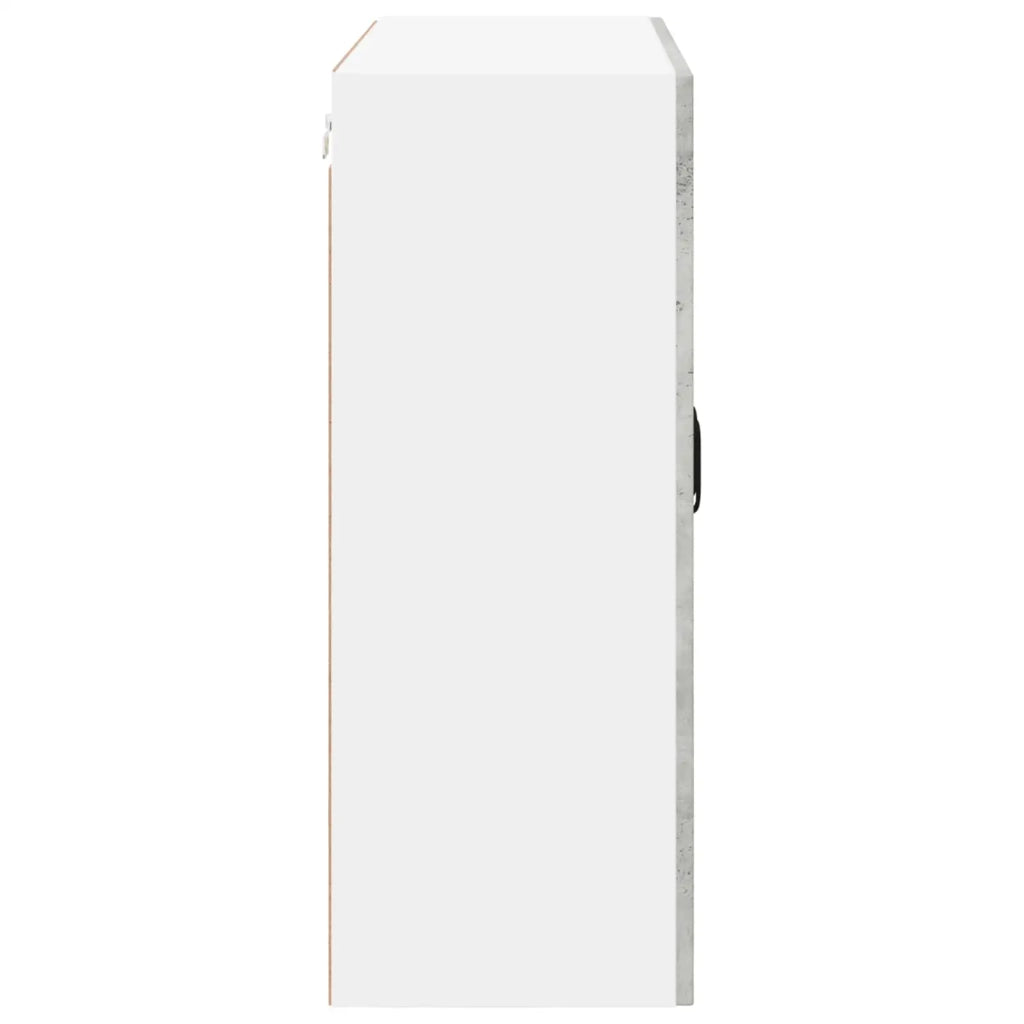 Mobile in vetro da parete LUCCA Grigio Cemento 80 x 31 x 80 cm 885068