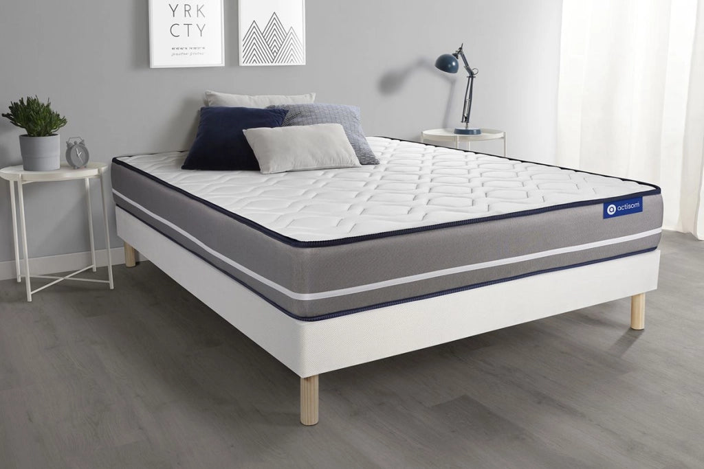 Kit rete e materasso matrimoniale Actimemo pur 90x190cm - Spessore : 20cm- memory foam - rigido