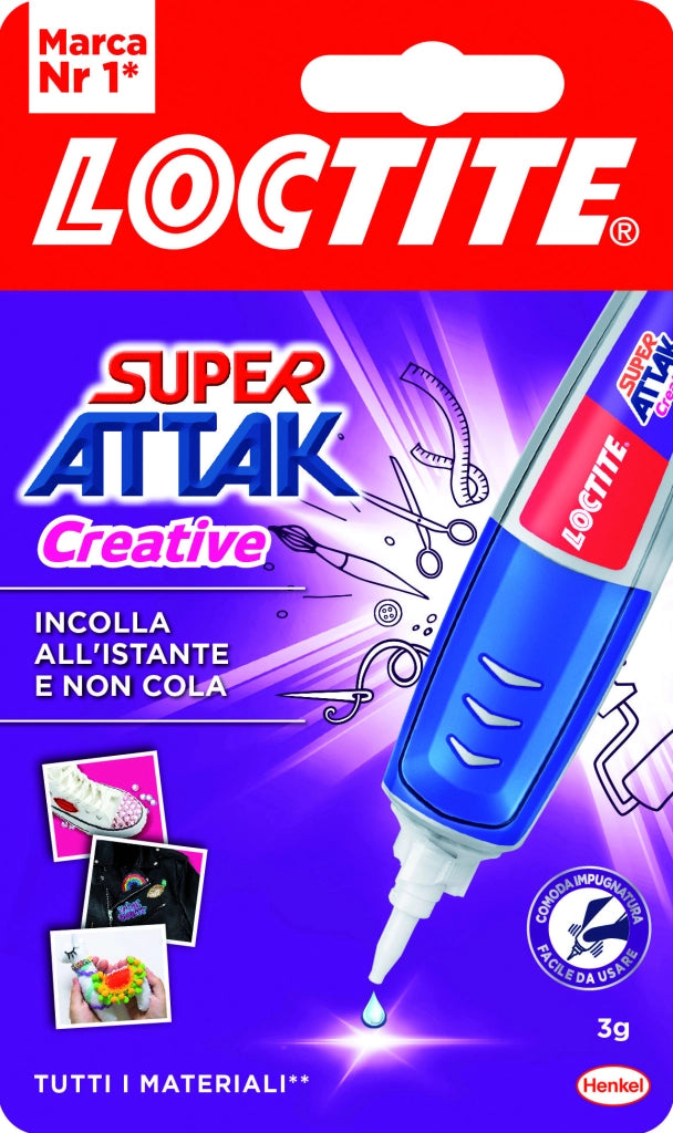 Henkel COLLA SUPER ATTAK CREATIVE gr. 3 12.00 pz