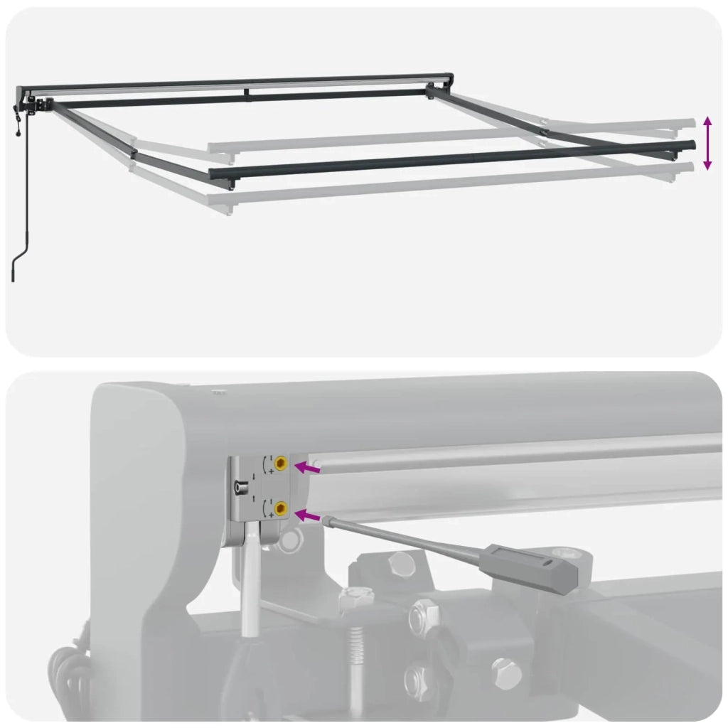 Struttura della tenda Antracite 300 x 250 cm 3329934