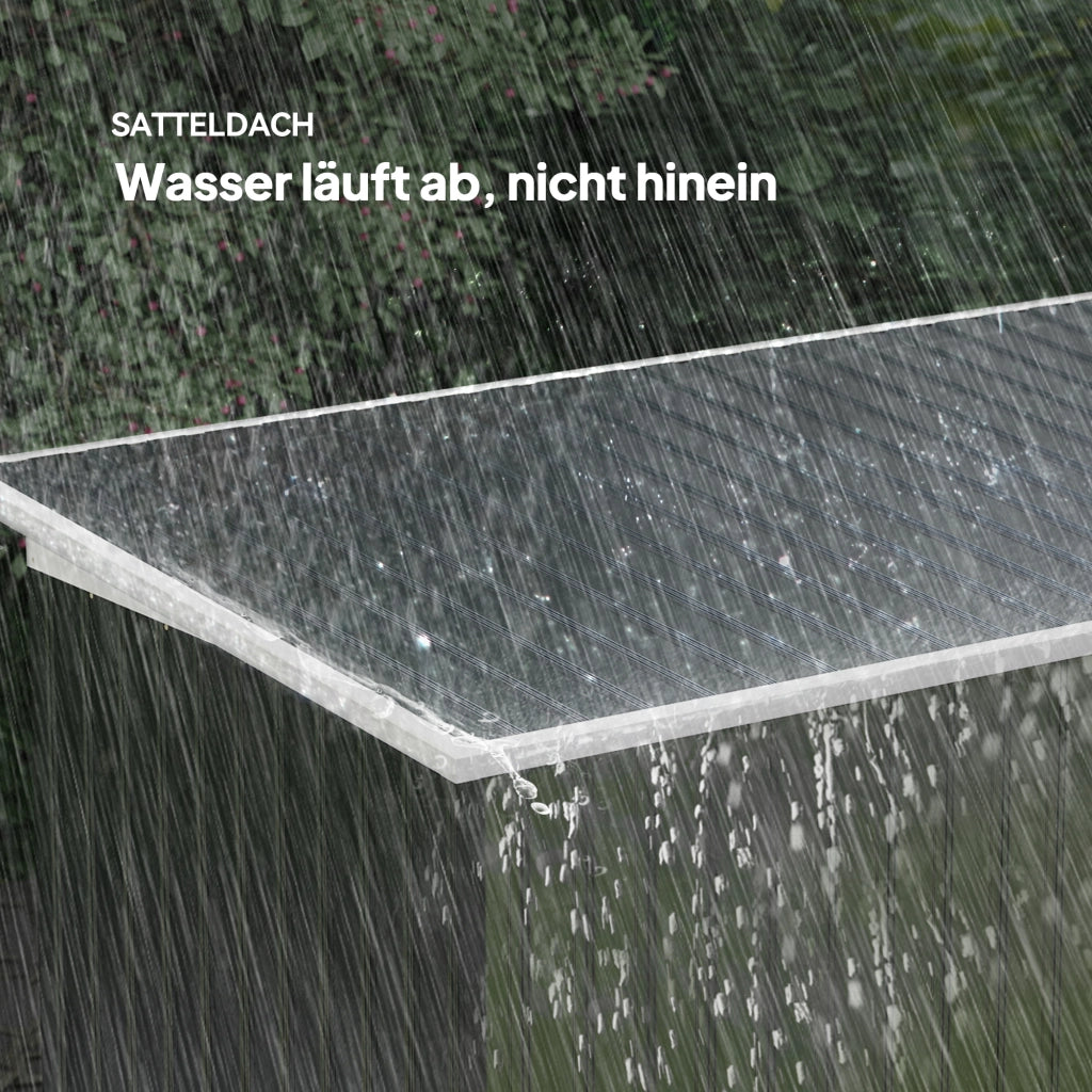 Capanno attrezzi in metallo ¨C zephmum ¨C anthrazit 280x130x172cm