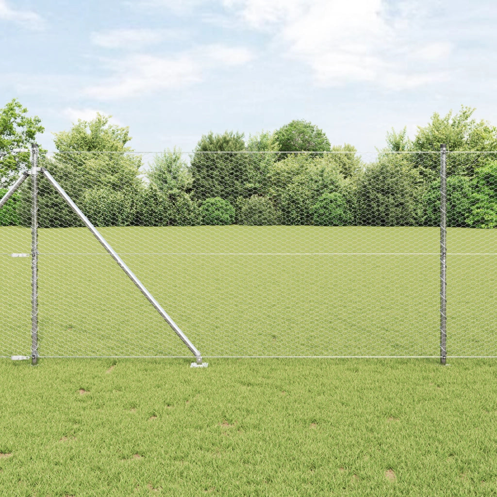 Recinzione esagonale  1,4x25 m Acciaio zincato