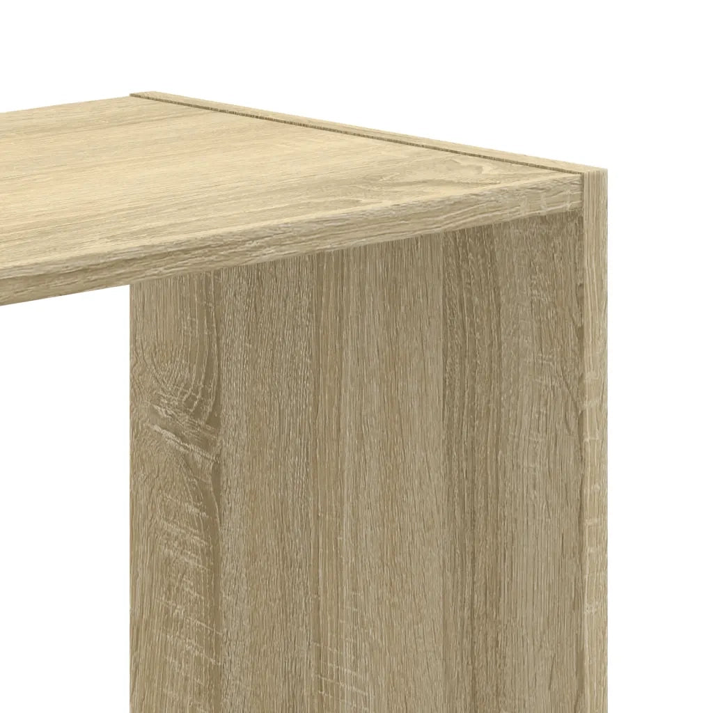 Libreria-Scaffale per Libri-Mobile di Stoccaggio Rovere Sonoma 102x32x102 cm in Legno Multistrato