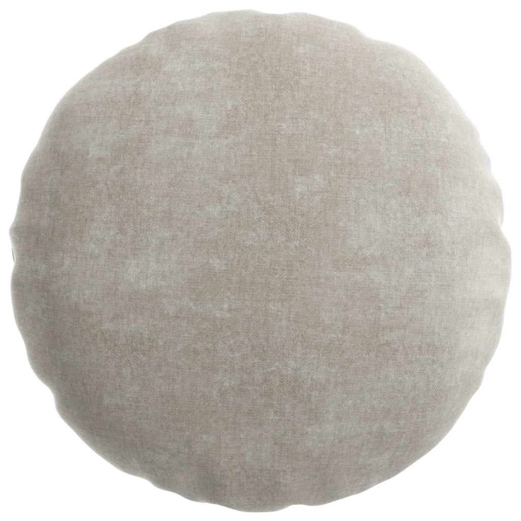 Federa 6 pz HEERLEN Grigio Chiaro Ø 30 cm Tessuto Chenille 921986
