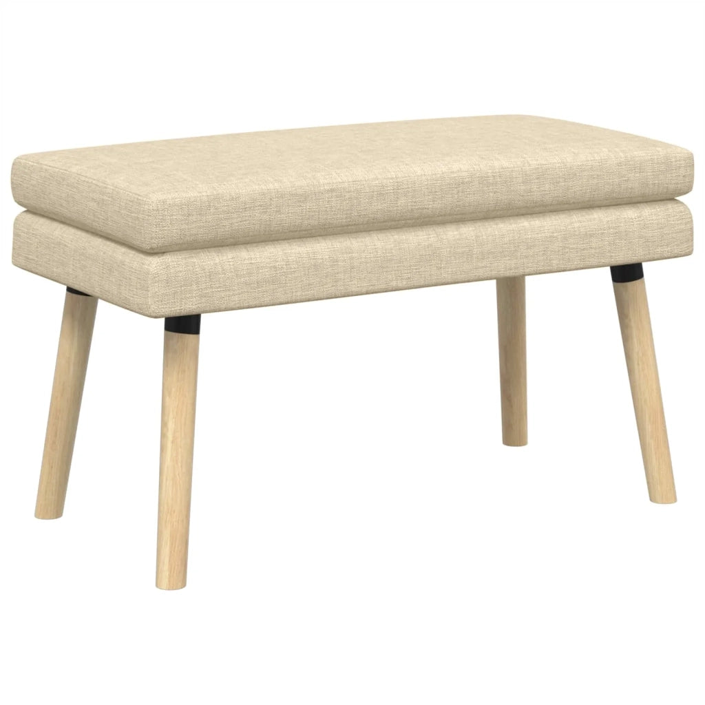 Panchina a doppio strato Crema 80 x 40 x 47 cm Tessuto 42038438