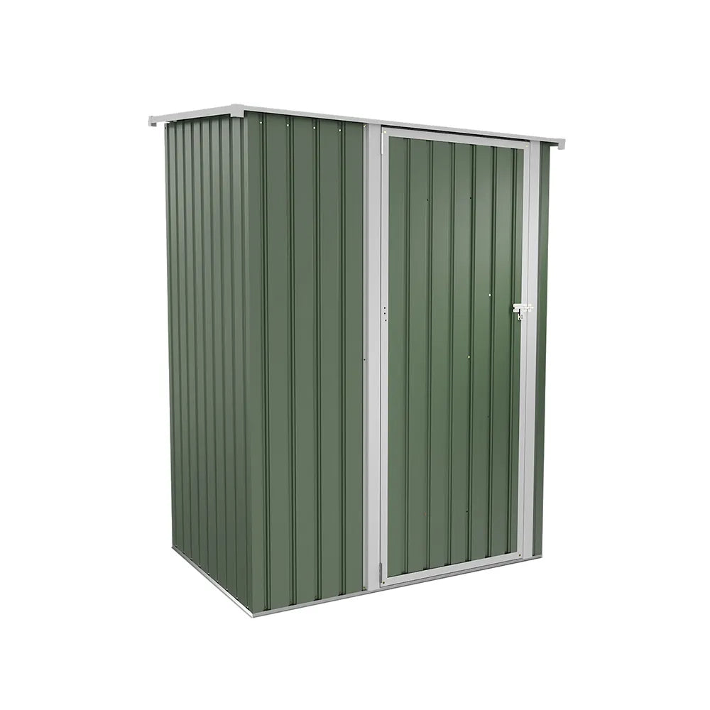 Casetta da giardino in acciaio zincato verde 1,51x1,03xh1,96 m - 48kg- 1,55 metri quadri