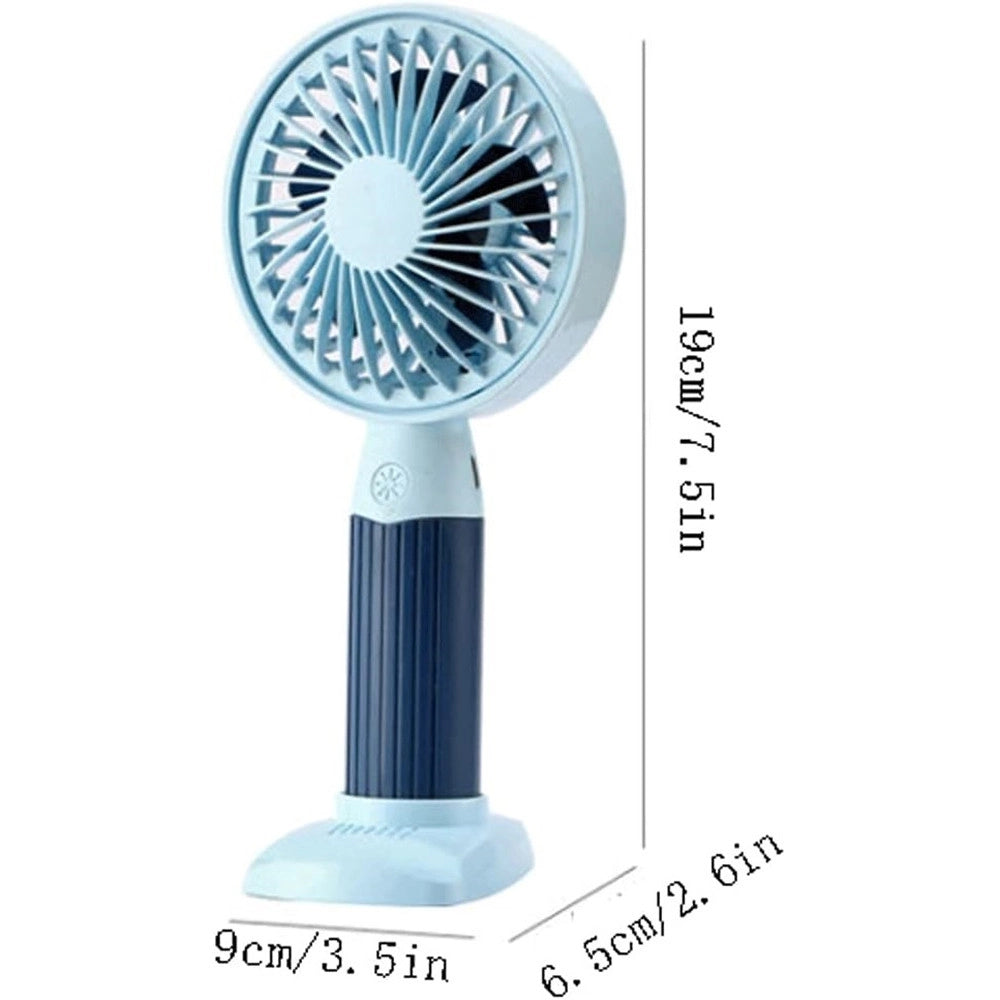 Trade Shop - Mini Ventilatore Usb 3 Velocità Regolabile Portatile Piccola Tascabile Viaggi Ufficio -