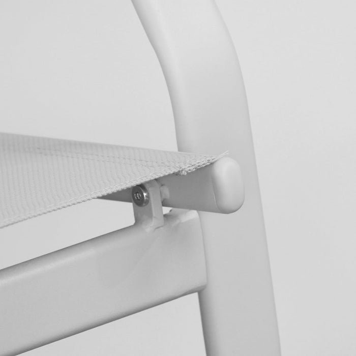 Set Salotto da Giardino Divano 2 Poltrone e Tavolino in Acciaio Ecosteel Grigio