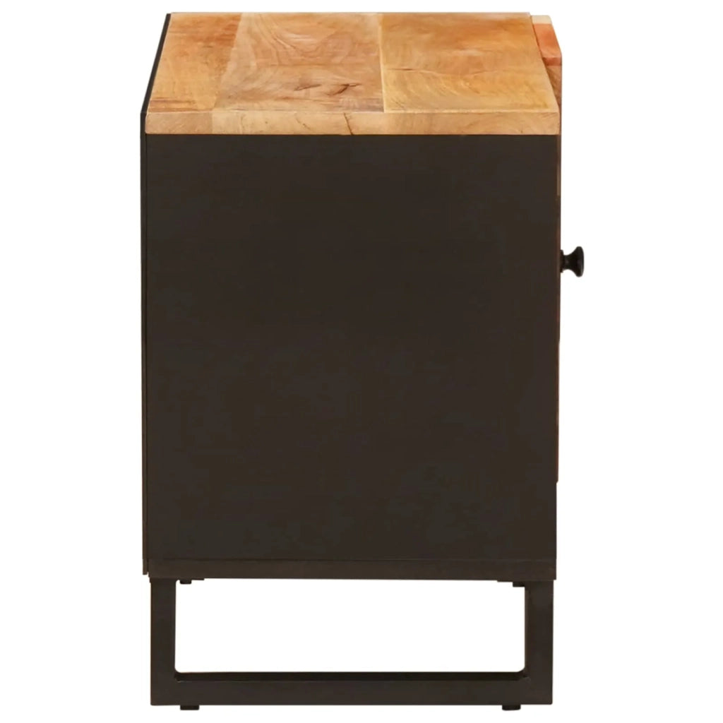 Mobile TV Marrone 80 x 33 x 46 cm Legno di mango massello