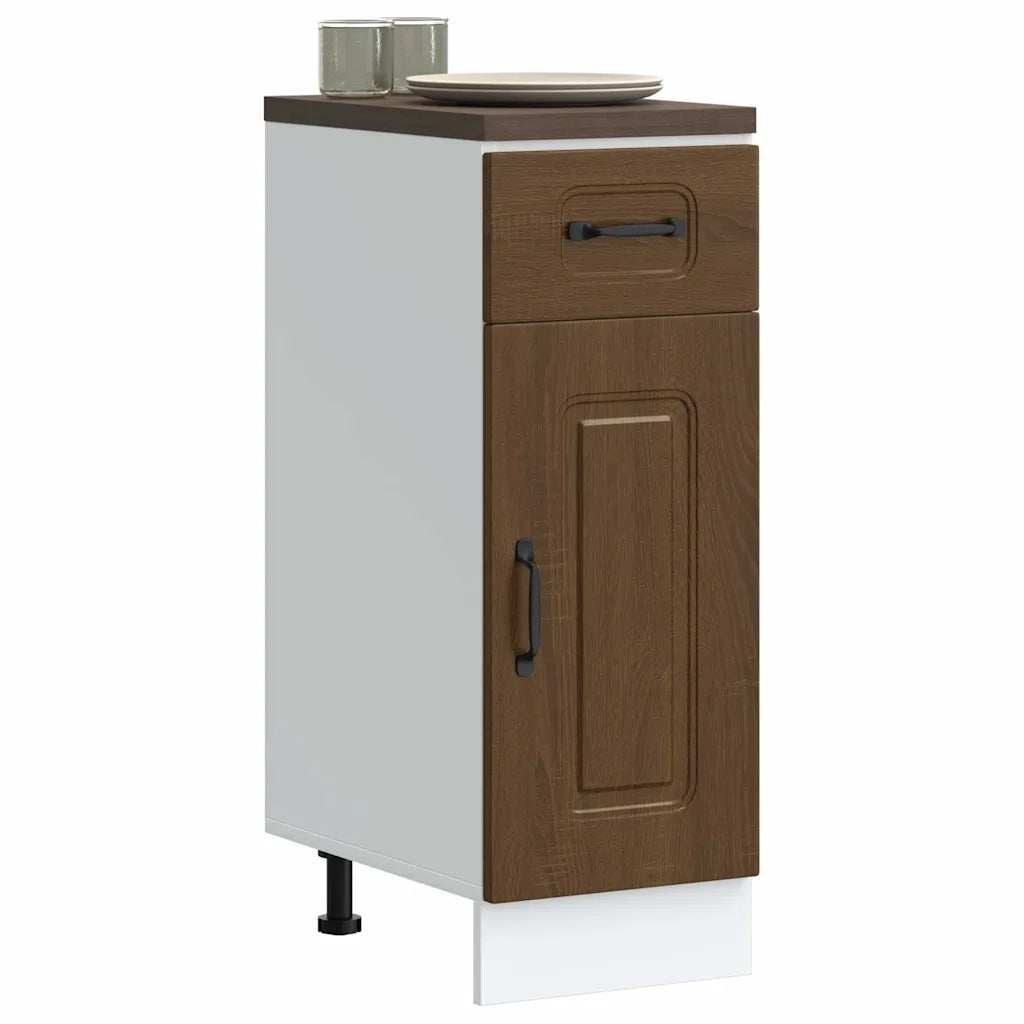 Base da Cucina Kalmar Rovere Marrone in Legno Multistrato