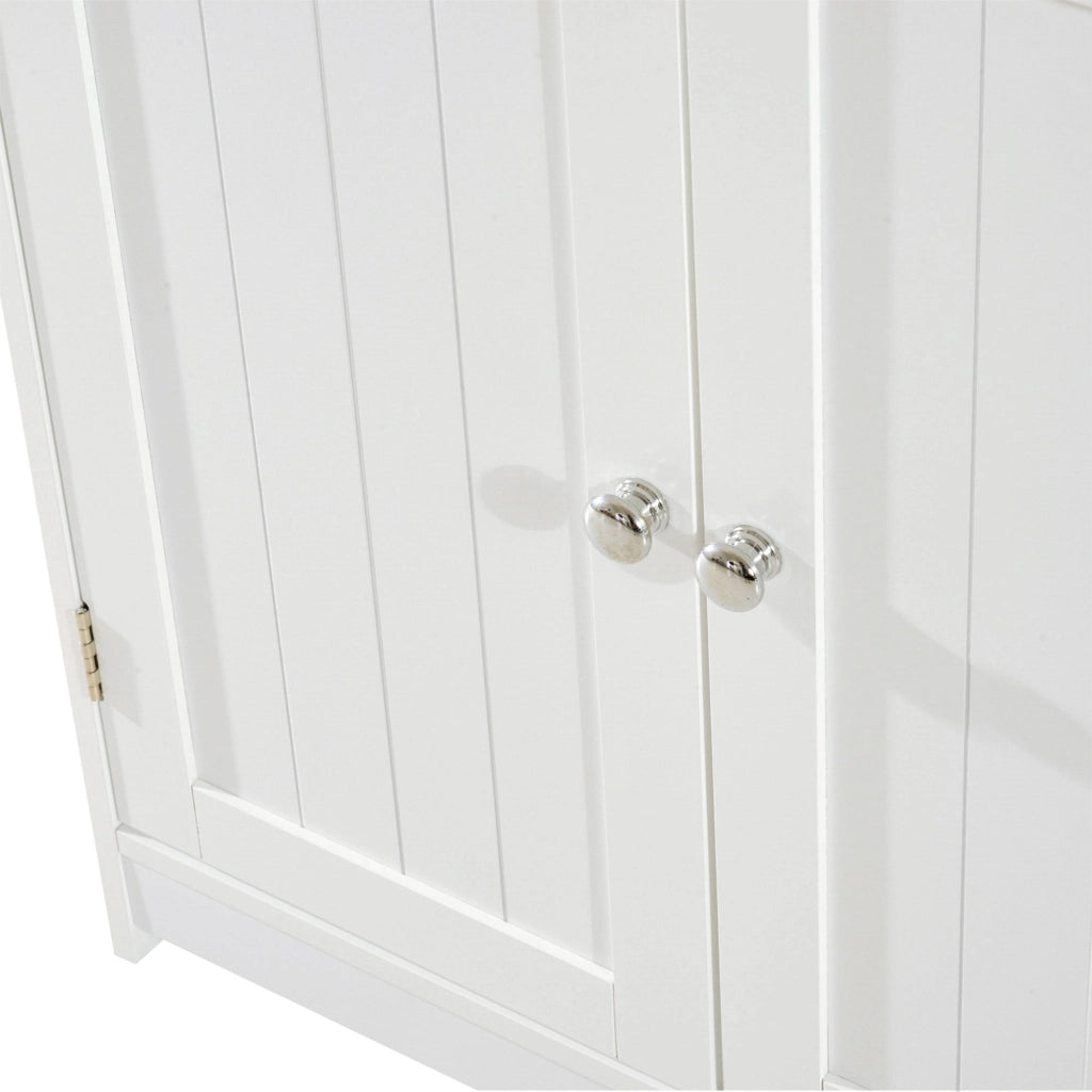 Mobile Sottolavello da Bagno 60x30x60 cm 2 Ante  Bianco