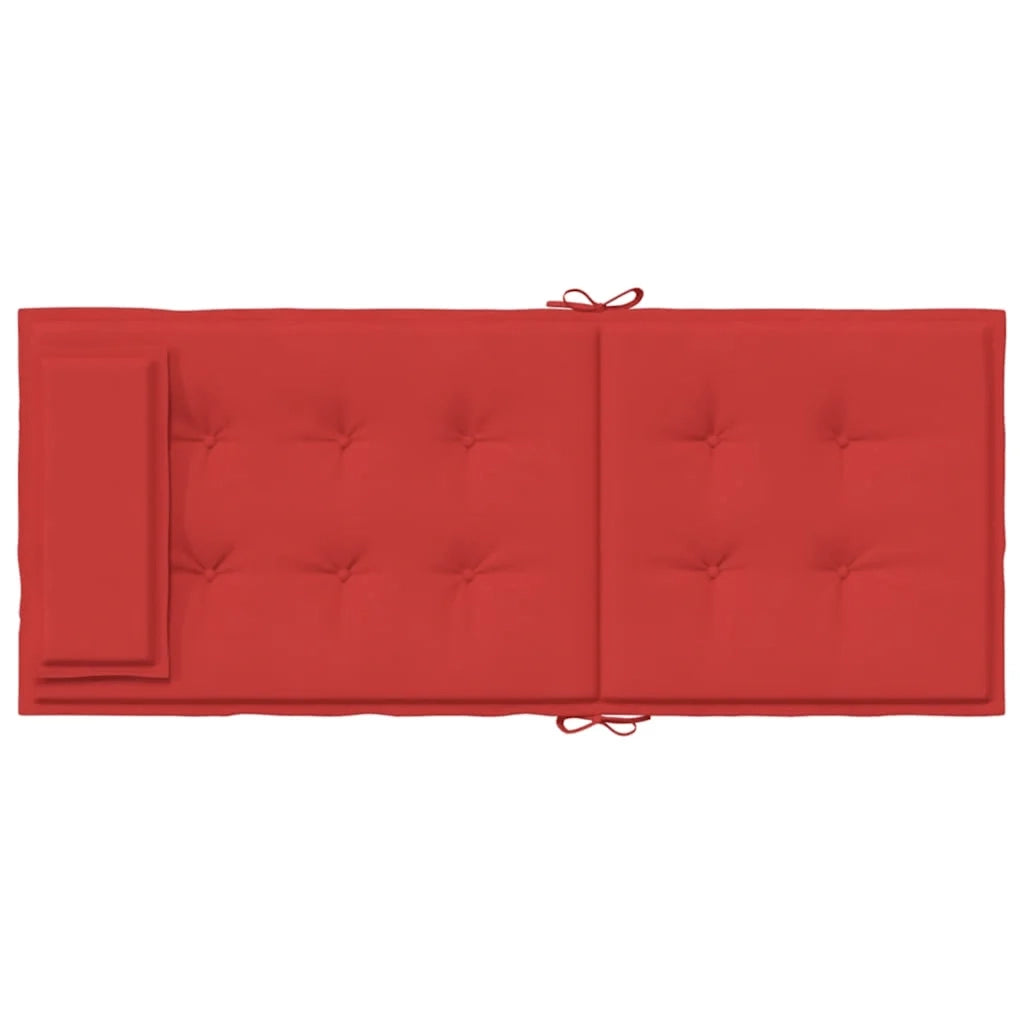 Cuscini per Sedia con Schienale Alto 4 pz Rosso Tessuto Oxford 361893