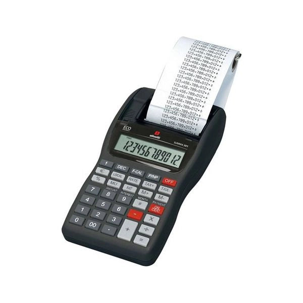 Calcolatrice scrivente summa 301 black - B3312