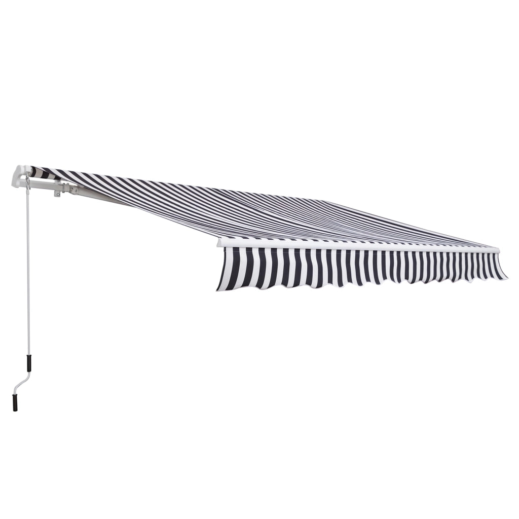 Tendone da Esterno Bracci Articolati 3.5x2.5m ¨C zephmum ¨C Grigio Bianco Alluminio Polyester